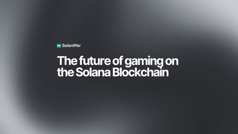 The Future of Gaming on the Solana Blockchain